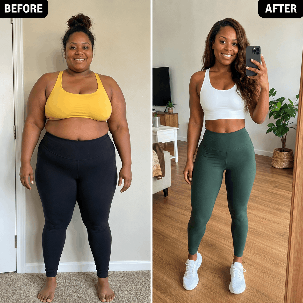 Before and after transformation, Funke A.